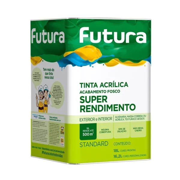 Branco Fosco Standard Super rendimento - 18L - Futura