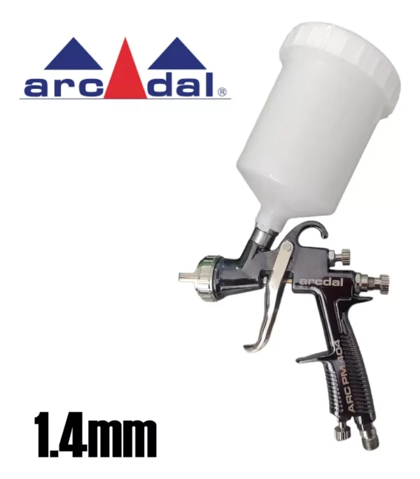 Pistola p/ pintura gravidade - Lvlp PM404 - Bico 1.4mm - Arcom - Image 2