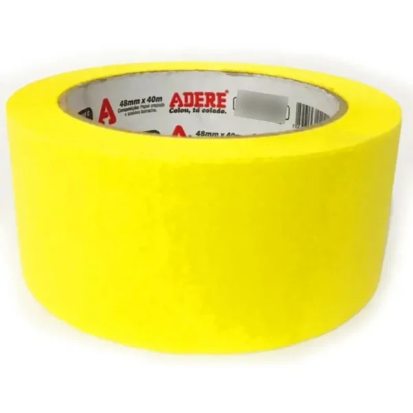 Fita Crepe Amarela Automotiva - 48mmx40m - Adere - Image 2