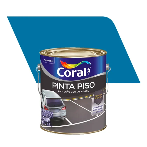 Tinta Piso Azul - 3,6l galão - Coral