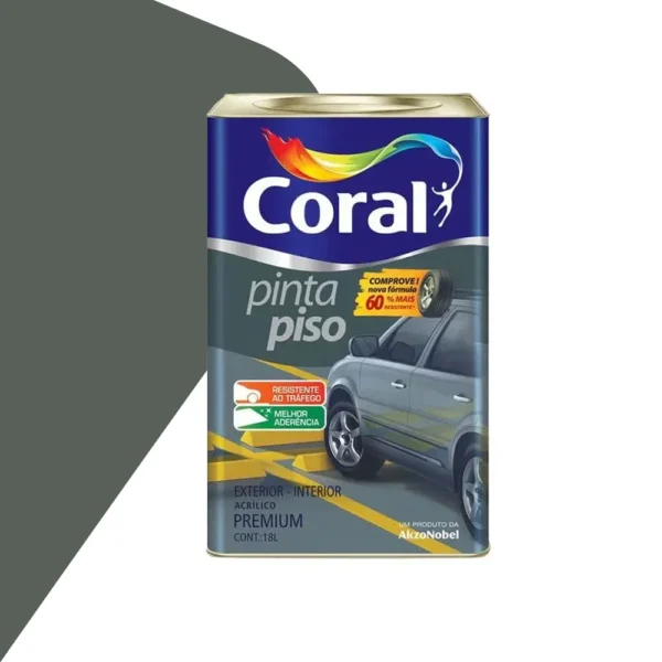 Tinta Piso Cinza escuro - 18L - Coral