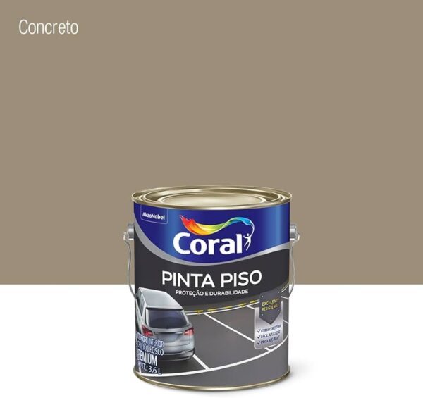 Tinta Piso Concreto - 3,6l galão - Coral