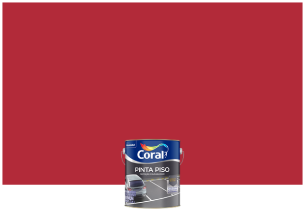 Tinta Piso Vermelho segurança - 3,6l galão - Coral