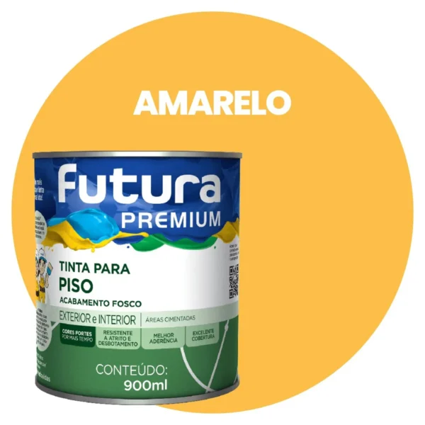 Tinta Piso Amarela - 900ml - Futura