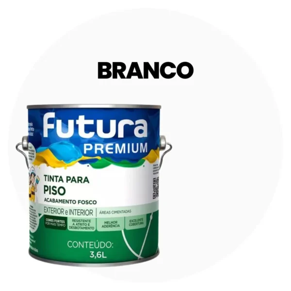 Tinta Piso Branco - 3,6l galão - Futura