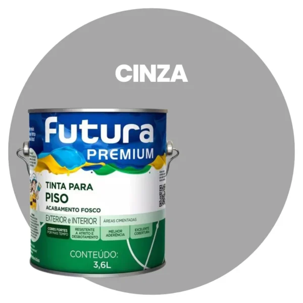 Tinta Piso Cinza - 3,6l galão - Futura