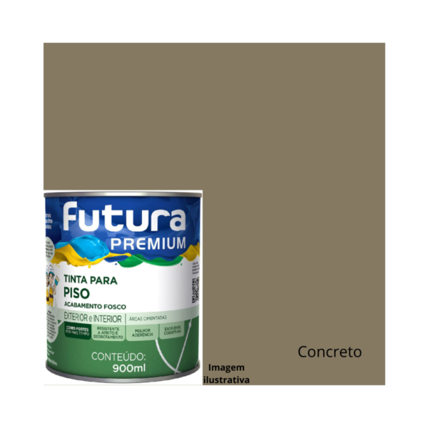 Tinta Piso Concreto - 900ml - Futura