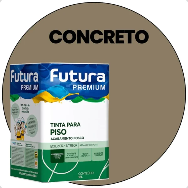 Tinta Piso Concreto - 18L - Futura