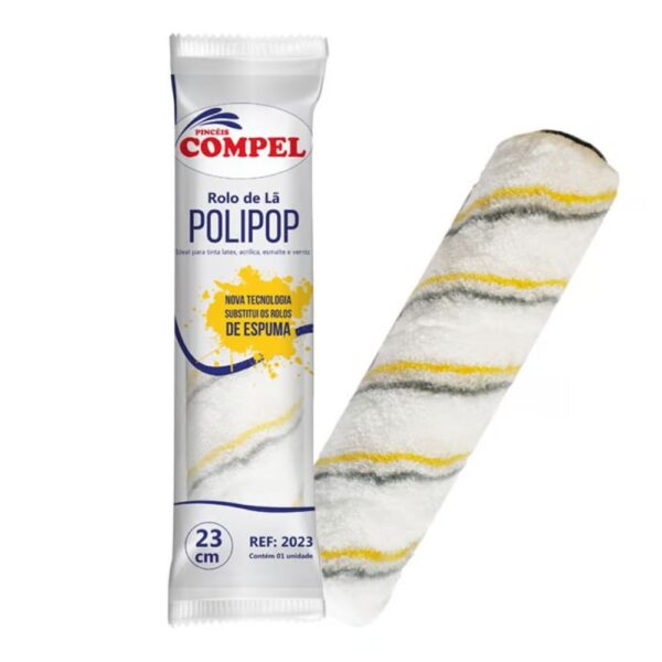 Rolo de Lã - 23cm Polipop - Compel