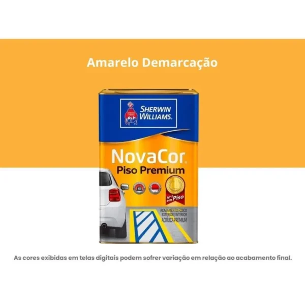 Tinta Piso Amarelo Demarcação - 18L - Sherwin Williams
