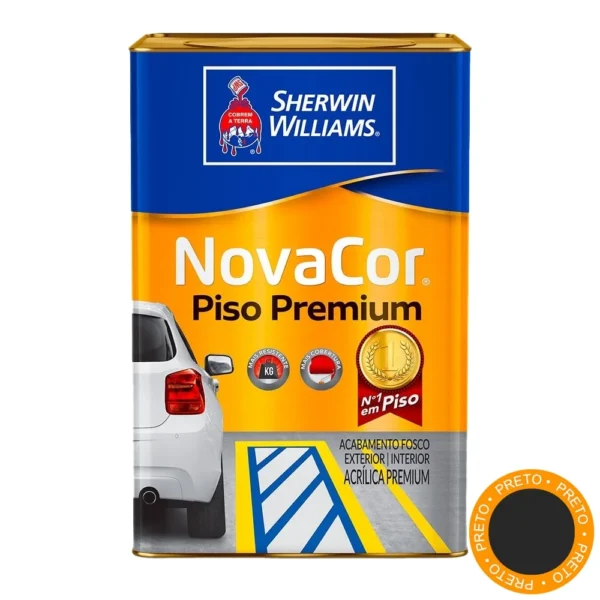 Tinta Piso Preto - 18L - Sherwin Williams