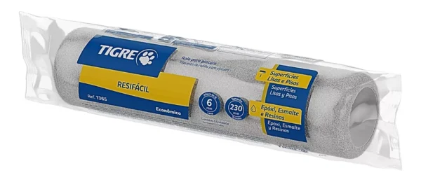 Rolo lã Sintética 1365 Resifácil - 23cm - Tigre - Image 2
