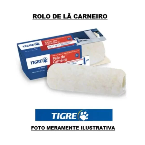 Rolo de Lã de Carneiro 1328 - 23cm - Tigre - Image 2