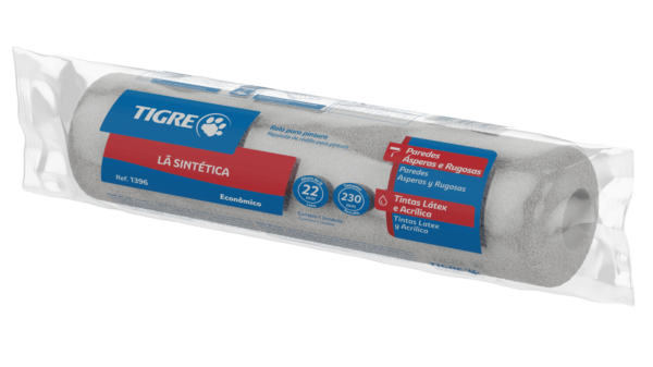 Rolo de Lã Sintético 1396 - 23cm - Tigre - Image 2