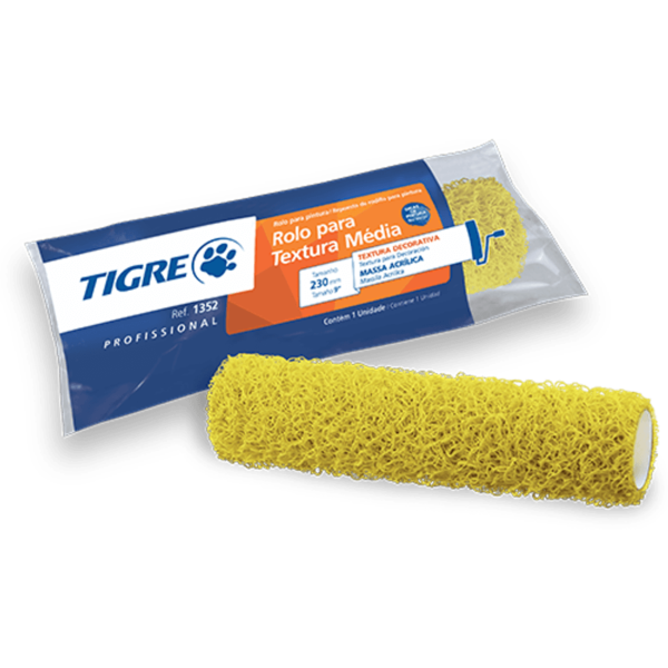 Rolo Textura (cabelo de anjo) 1352 - 23cm - Tigre
