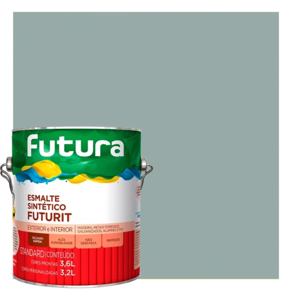 Esmalte Brilho - Cinza médio- 3,6l galão - Futura