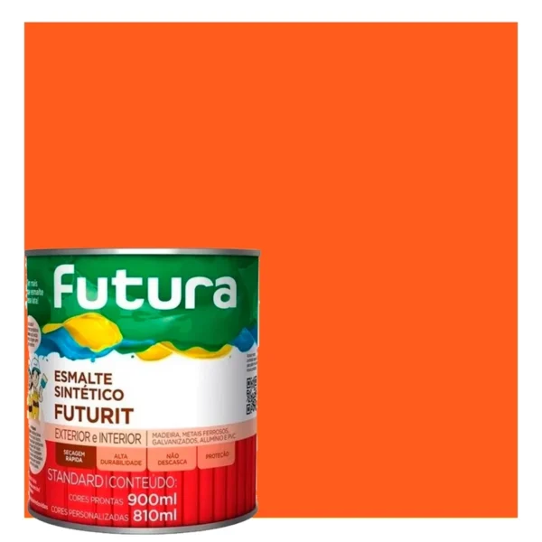 Esmalte Brilho - Laranja - 900ml - Futura