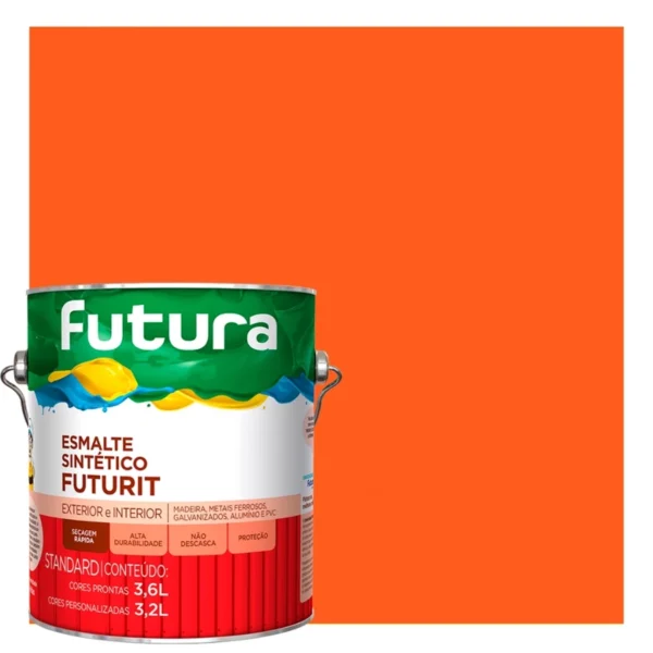 Esmalte Brilho - Laranja - 3,6l galão - Futura