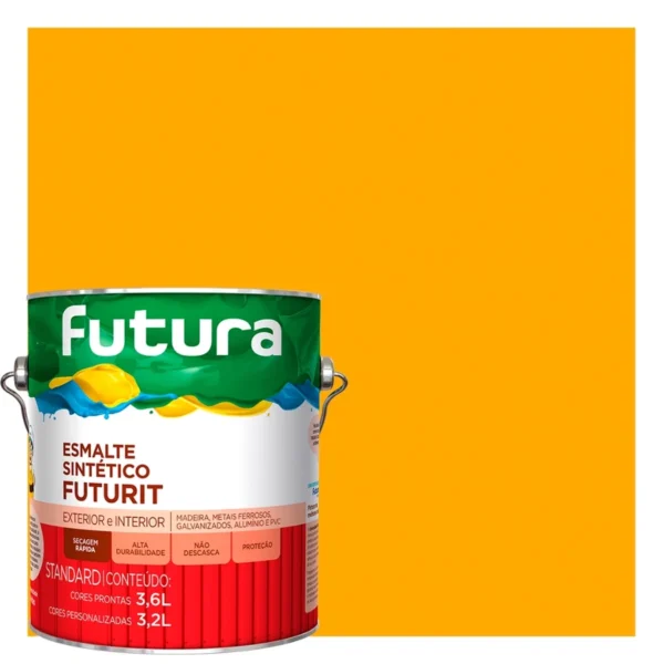 Esmalte Brilho - Amarelo - 3,6l galão - Futura